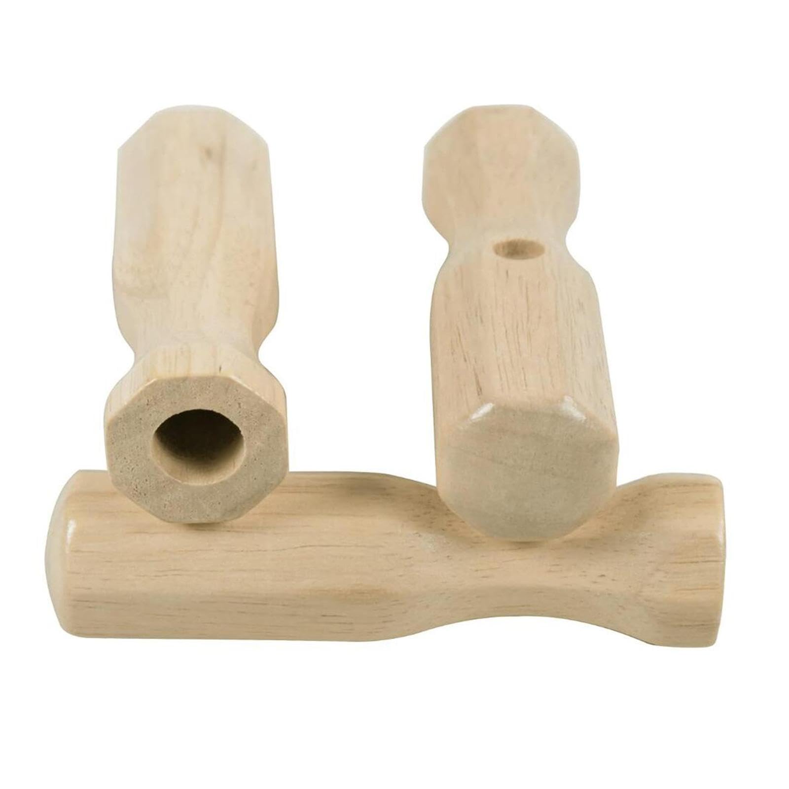 Vaveren 8pcs Table Foosball Handle Table Soccer Part Replacement Handle Foosball Handle Grip Non Slip, Wood Color