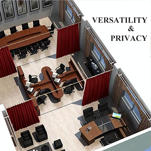 Nicetown Slider Curtains Blackout Patio Curtains - Extra Wide Insulated Drapes, Window Treatment Blind With Silver For Present (Burgundy Red, 100 Inches Wide X 95 Inches Long) #TOP7