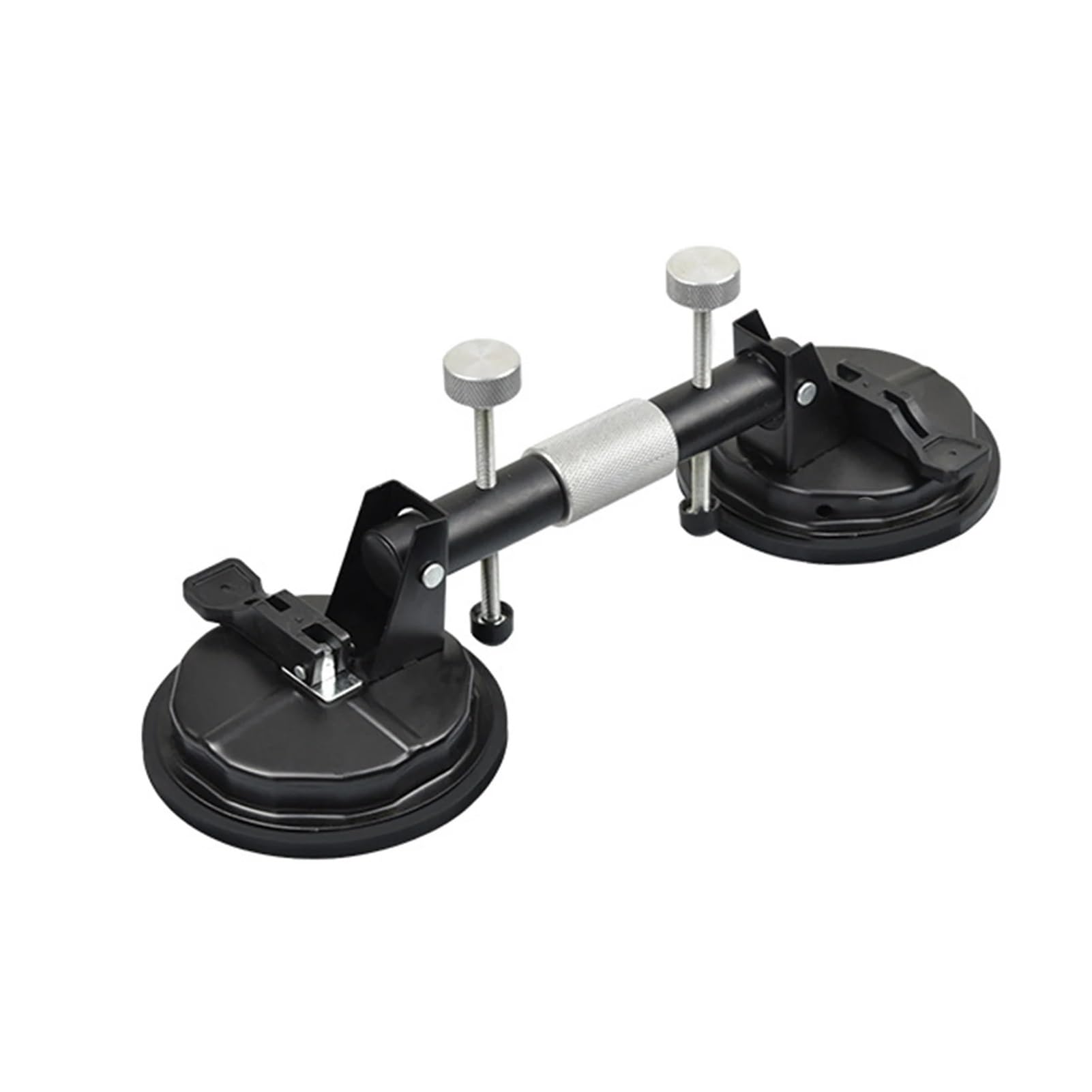 Zxzzas Iron Vacuum Suction Cup, Premium Aluminum Alloy Countertop Tensioner | 50Kg Suction Weight | Rubber Thickness 7Mm | Height & Spacing Adjustment | Stone Seam Setter(Iron)