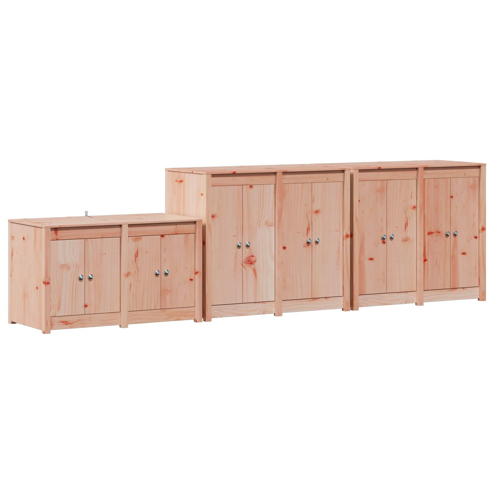 Armario de Cocina de Exterior MEPPEL 3 uds. Conjuntos de Muebles, 100.4 kg-3443804