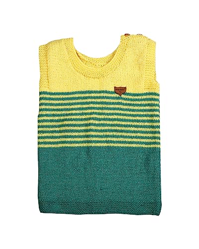 Image of Handmade Winter Wear Kids Woolen Sleeveless Sweater Boys and Girls
