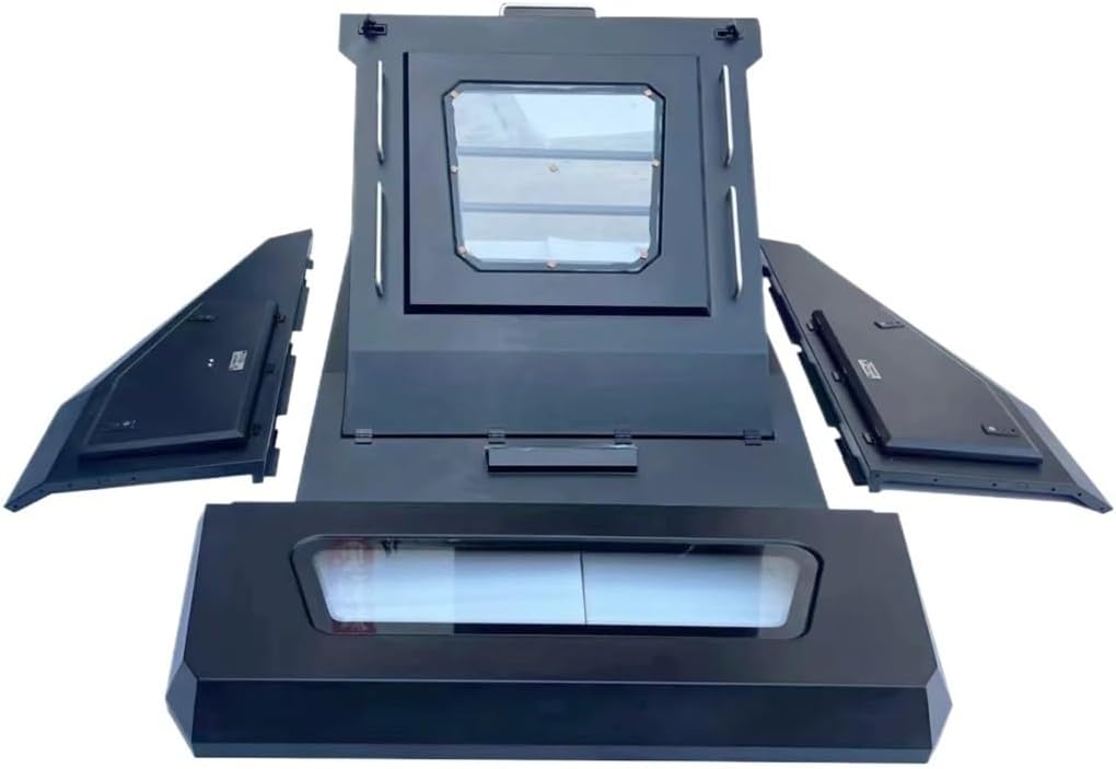 Manganese Steel Hatchback Hardtop Pickup Fastback Truck Bed Tonneau Cover Compatible for Jeep Gladiator Canopy Durable Truck Back Cover Accessories