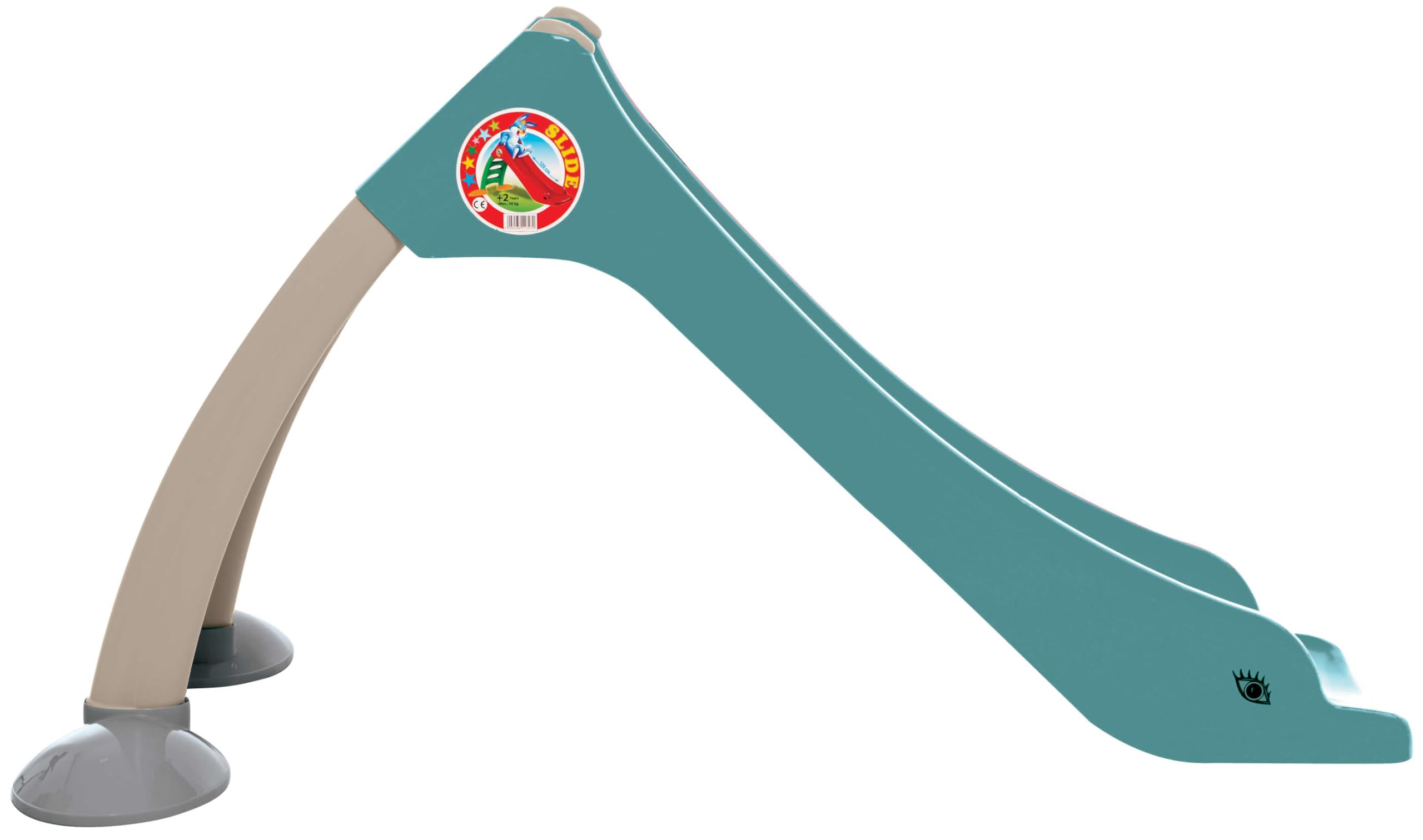 Kinder Rutsche Wasserrutsche freistehend 120cm Aqua/Blue