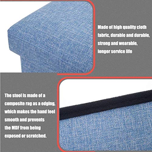 Pouf cube coffre de rangement assise et repose-pieds