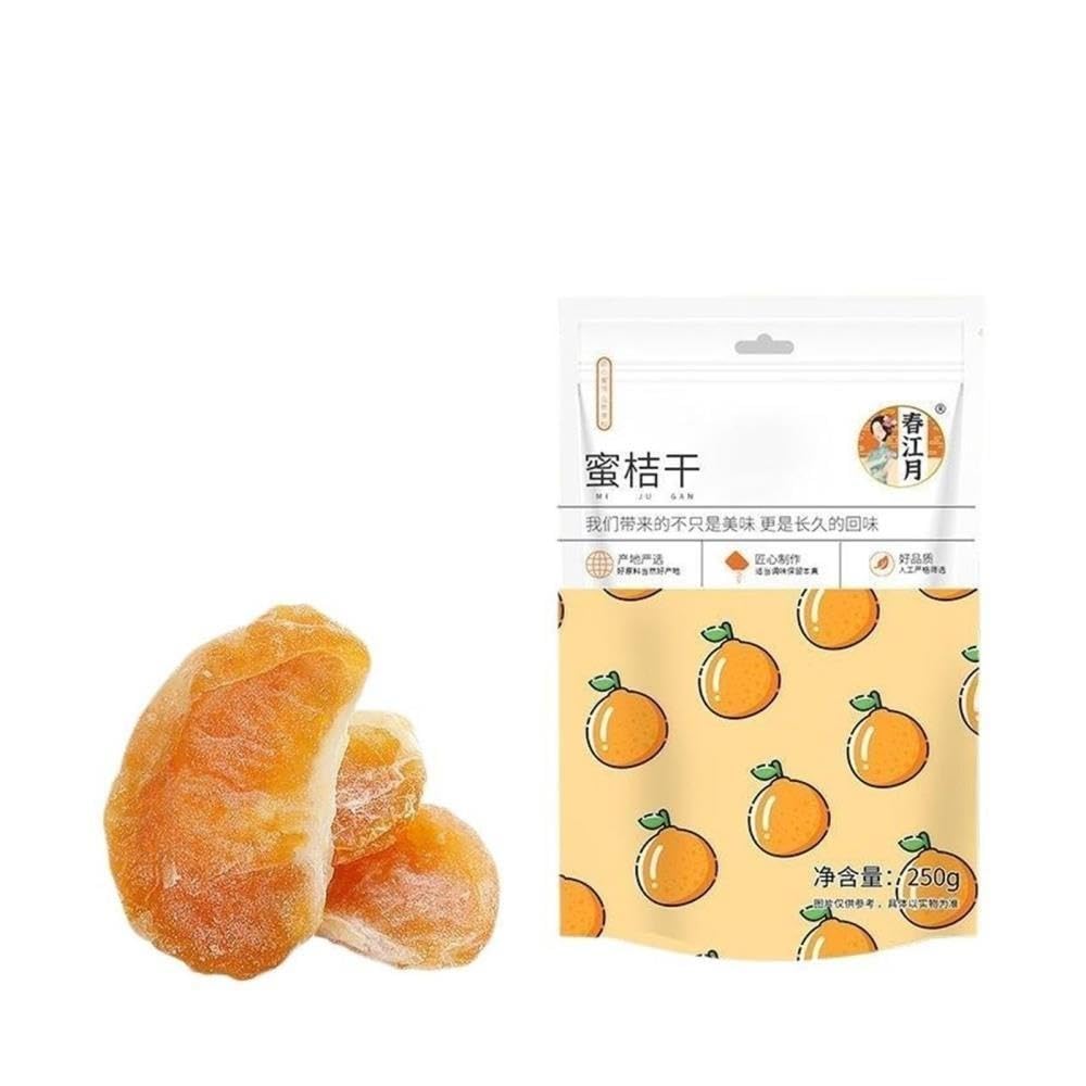 Segmenti di mandarino e miele essiccati (250g) – arancia candita interi Snack pronto da mangiare(2pcs)