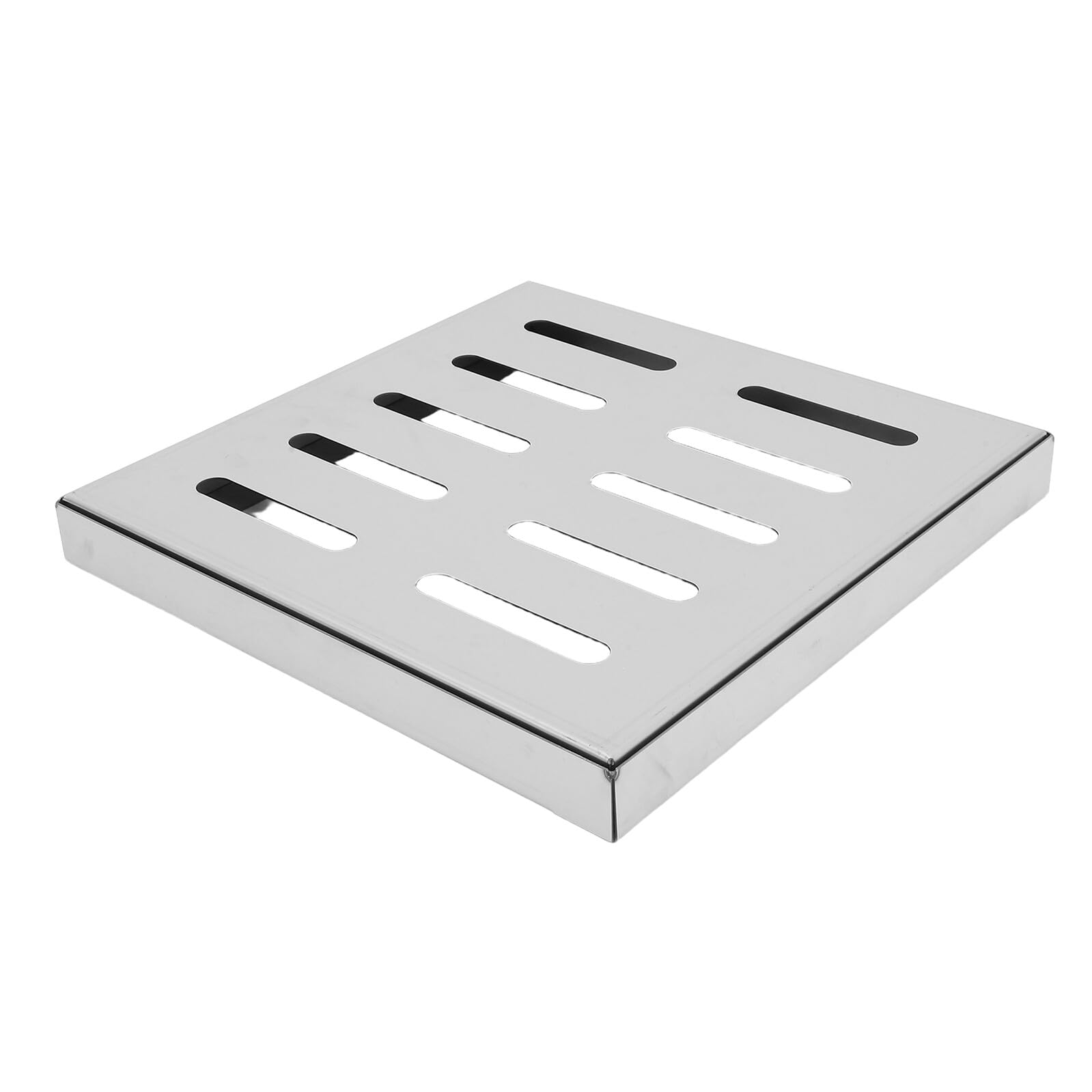 Grille de drainage pour cour et jardin en acier inoxydable COLLBATH 30x30 cm