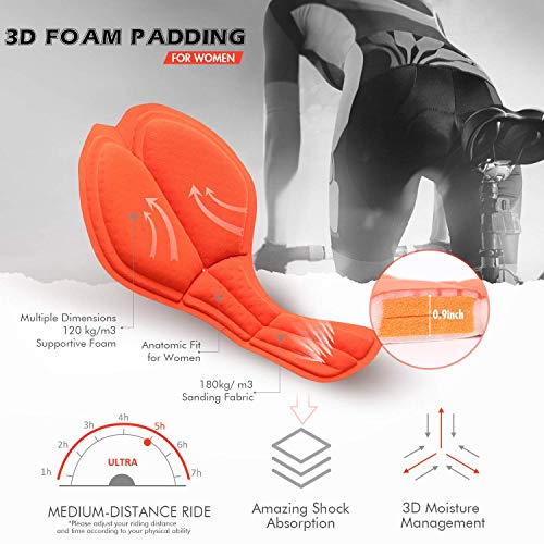 Eco-Daily Cycling Shorts Women'S 3D Padded Bicycle Bike Biking Underwear Shorts Darkgrey thumb #3