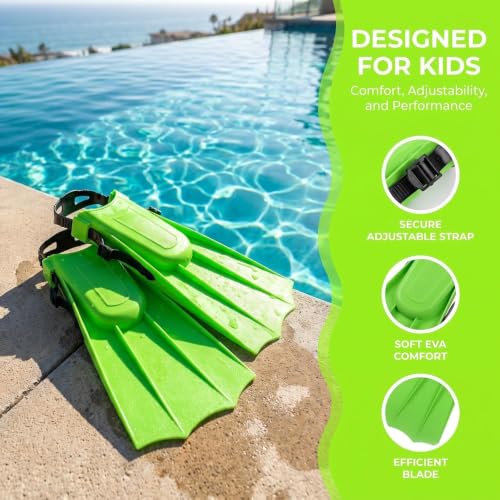 Aletas de Buceo SM SunniMix Modelo 402 para Entrenamiento y Snorkel, Diseño Ligero en EVA, Ajuste Adaptable, para Principiantes miniatura 2