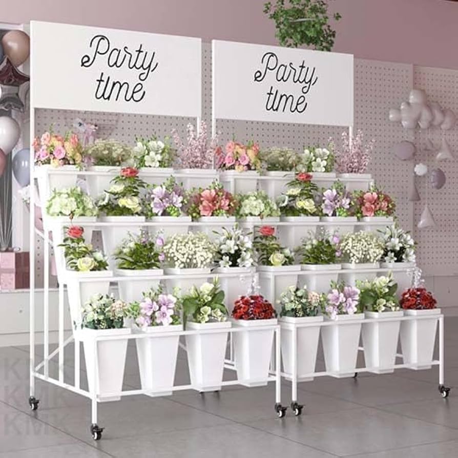 ディスプレイ＊什器＊フラワースタンド Amazon｜mirague看板付フラワースタンド 花資材 花材