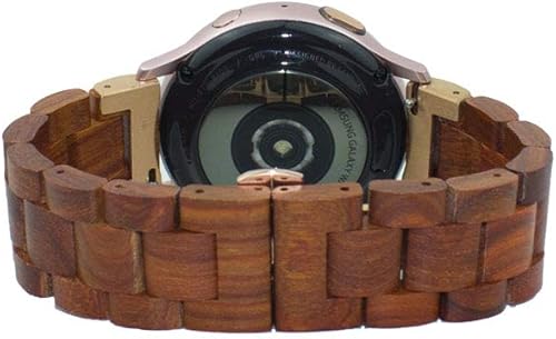 Miniatura 9 de Correa de 0.866 in compatible con Samsung Galaxy WatchGear S3 Frontier Smartwatch, 1.811 in de madera ligera, correa de liberación rápida de repuesto