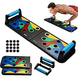 Foldable PushUp Stands Board Fitness,Workout Equipment for Home Gym, Men & Women Adjustable Pushup Board for Chest, Abs, Arms & Core Training,Portable Push-Up Board for Full Body Exercise (9 in 1)