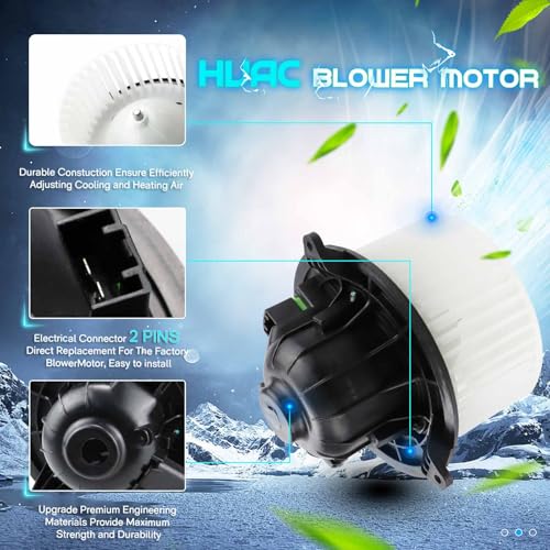 ABS Heater Blower Motor Fan Fits for 2009-2017 Ford Expedition /2009-2014 Ford F-150/2009-2014 Lincoln Navigator CL1Z 19805 A 700237 CL1Z19805A 615-00200 FO3126130