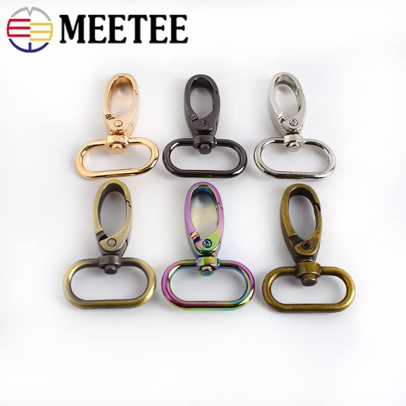 Broches de metal, hebillas, 100 piezas 16/20/26/32/38 mm Hebillas de metal Bolsas Correa Langosta Mosquetón giratorio Gancho de seguridad Collar Llavero Bolsa de bricolaje Accesorios al por mayor-20 m