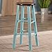 Winsome Wood Ivy Bar Stool, Rustic Light Blue and Walnut, 29