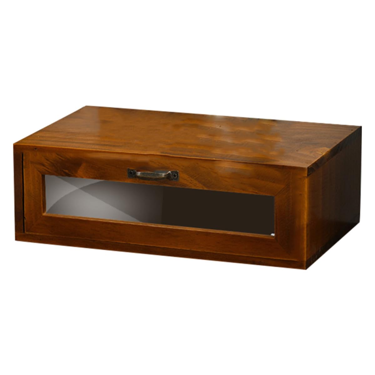 Legno Supporto Marrone Cassetto Acrilico per Monitor | Scrivania per Cancelleria e Piccoli Oggetti, Organizzatore Classificato, per Studenti e Appassionati di Bellezza