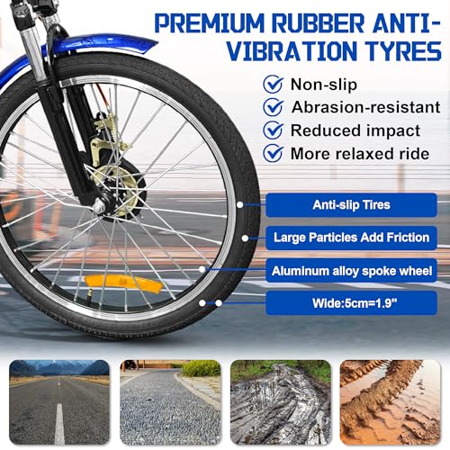 MOOITZ Adult Tricycle, 20 Inch 3-Wheel Bikes Carrying