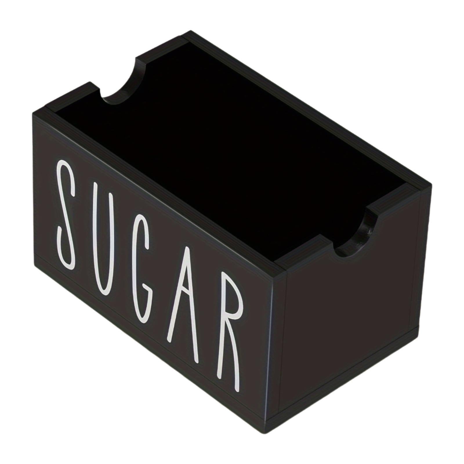 ATORSE Sugar Packet Holder Rustic Organizer 20 Packets for Kitchen Restaurant Table Black-image-21