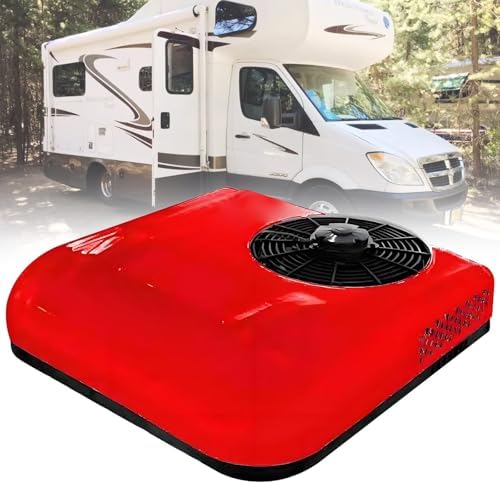 12V/24V RV Air Conditioner - Universal Rooftop A/C Unit, 2200W Fast Cooling, Quiet for Truck, Camper, Trailer, Boat, Motorhome, Tractor, Caravan - White