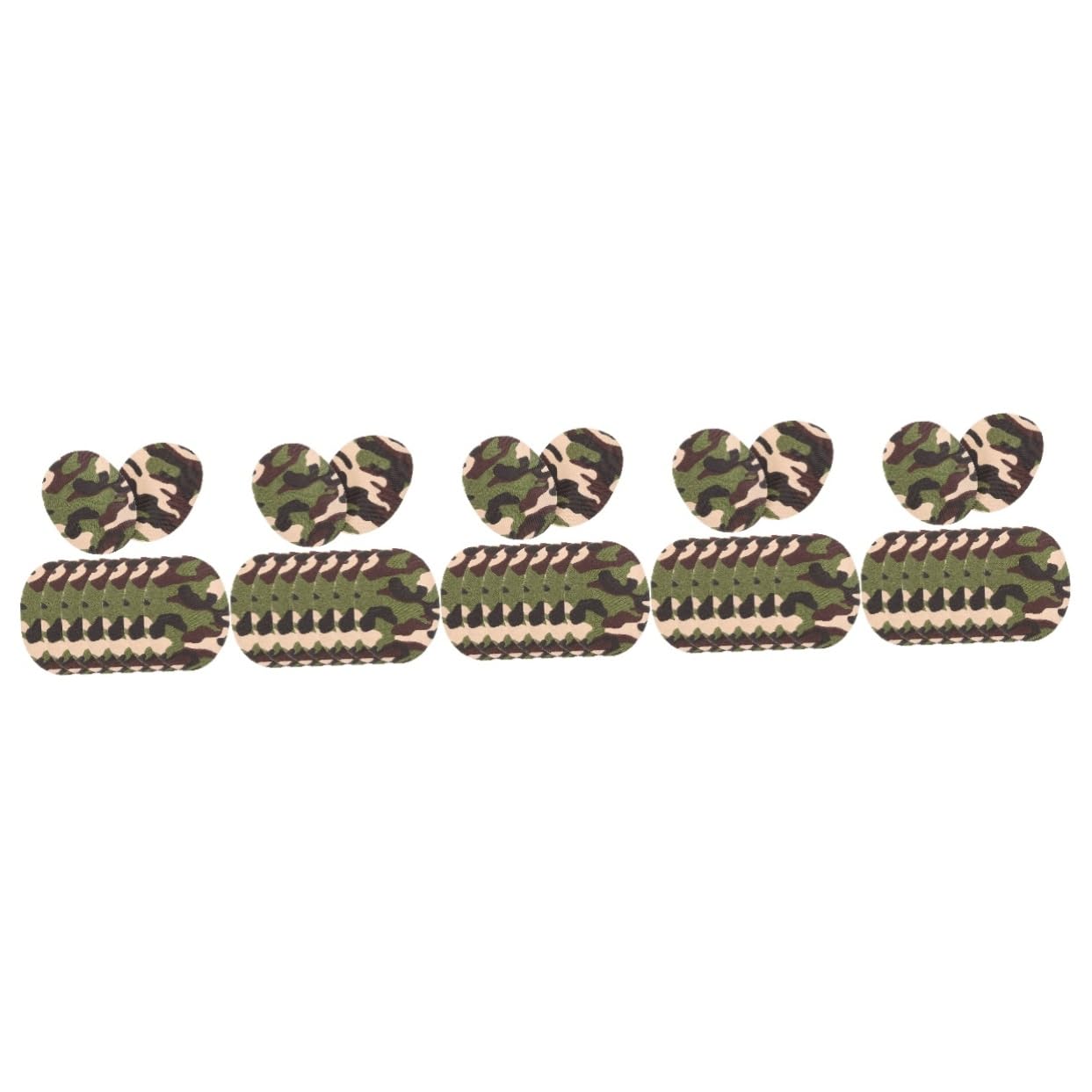 DOITOOL 5 Ensembles Patches De Réparation Camouflage Thermocollants Lot Pour Vêtements Pantalons Projets Diy Faciles À Appliquer 10 Pièces * 5