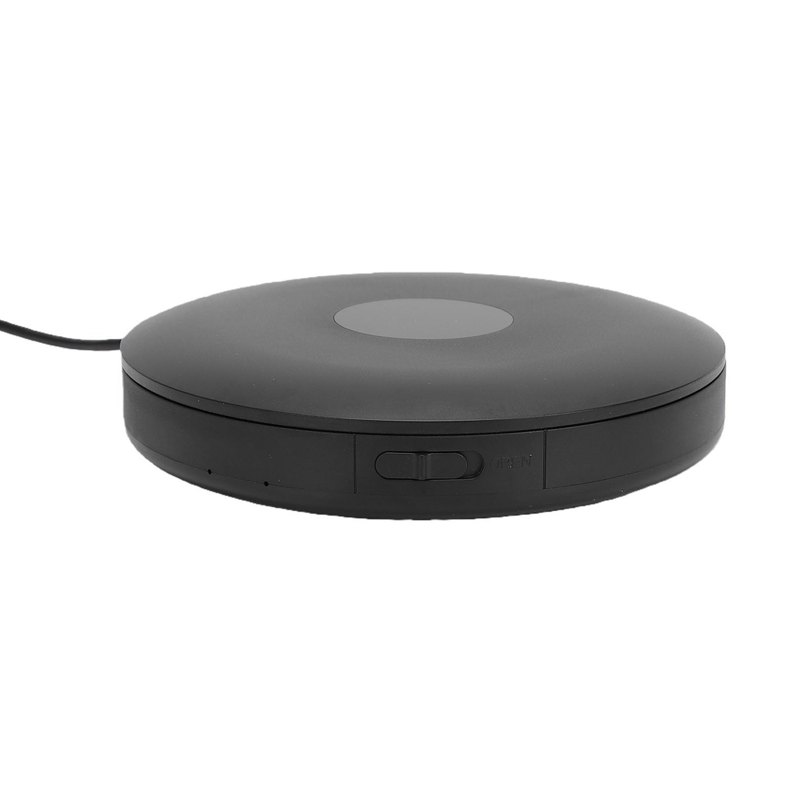 Alomejor Lecteur CD Portable pour Voiture, Dispositif de Musique sans Fil Bluetooth, pour Véhicule, Maison, Interface USB, Support pour Ordinateur Portable, TV, 1 unité