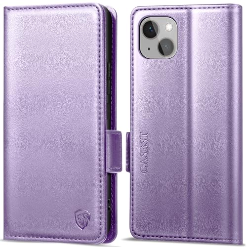 Étui à rabat iPhone 15 violet idéal pour le quotidien actif