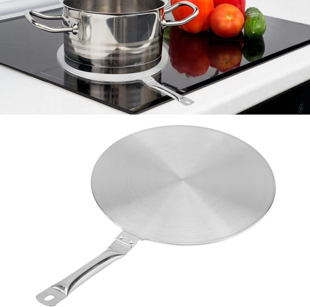 Heat Diffuser Defrosting Tray Stainless Steel With Handle Cookware Easy Clean Quick Conduction Induction Cooker Thawing Plate