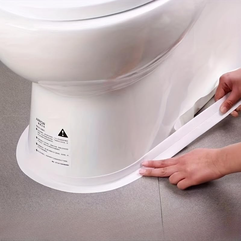 2 Rolls Heavy-Duty Self-Adhesive Seal ing Tape | Sealant for Bathtub Toilet & Kitchen, 39.3 Inch