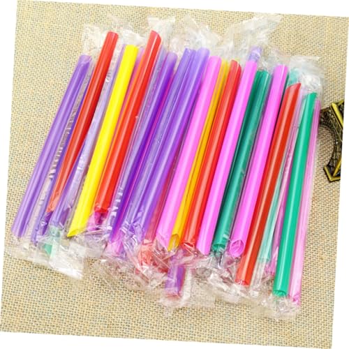 Pitillos desechables coloridos Beaupretty 200 pcs miniatura 4