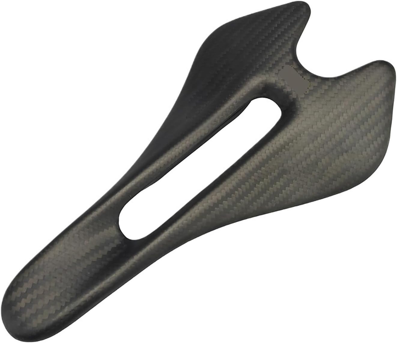 Black Logo Carbon Fiber Road Saddle Ultralight Ergonomically Designed Double Track Hollow Breathable Bike Seat Cushion 122 132mm