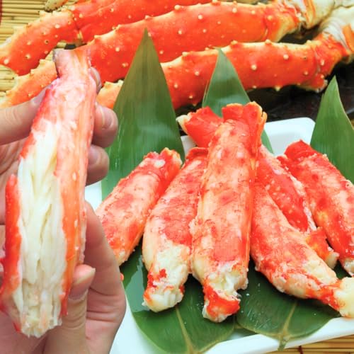 [ 釜庄 ] タラバガニ むき身【 超特大 特大 サイズ たらばがに 棒肉 剥き身 1袋あたり 1kg 4-6本入 ボイル冷凍】 かに カニ 太脚 タラバ蟹 たらば蟹 むきみ ボンレス