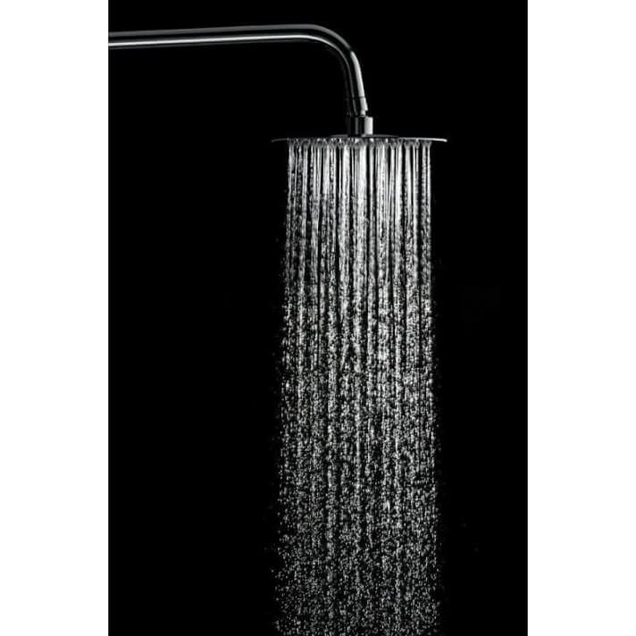 IMEX - Rociador para ducha redondo acero inoxidable S316 - Apto para exterior/interior - alcachofa para ducha extraplano Ø 30 cm- RDN003/AC
