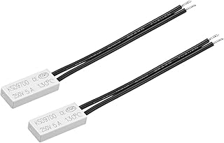 Normally Close Temperature Switch, 130â„ƒ N.C 5A Thermal Switch Thermostat Temperature Control Switch Controller 2pcs