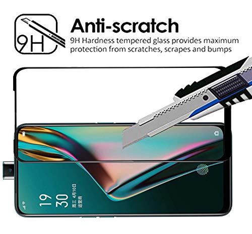 Image of Screen Protector for RealMe X (Black) Tempered Glass Edge-to-Edge 6D Screen Guard With Installation Kit