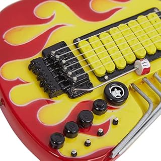 Nigel Tufnell Réplique de guitare miniature – Cadeaux musicaux – Ornement fait à la main – Boîte de présentation… – Image 2