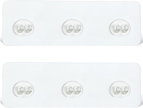 2 ganchos adhesivos de repuesto para organizador de ducha, ganchos adhesivos fuertes para estante de ducha, estante de baño, cesta de jabonera, para