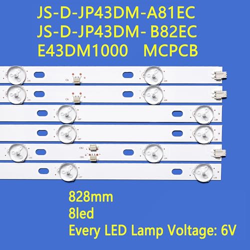 Retroiluminación LED para 43LEM-1043 FTS2C 43LEX-5058 FT2C JS-D-JP43DM B82EC 3