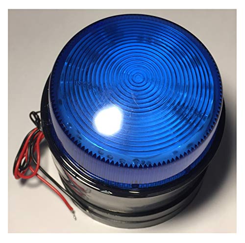 Lampe Flash alarme 12 Vdc Bleu Ø75x55mm H pour sécuriser la maison et alerter le voisinage
