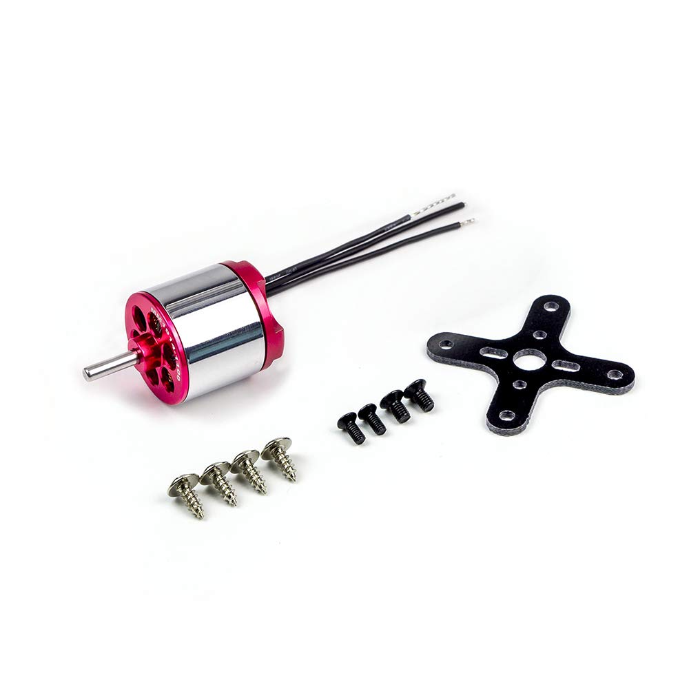 Dancing Wings Hobby Brushless Metal Motor ADH300L (1914) 1100KV Micro Brushless Outrunner Motor Power Supply for RC Flying Airplane/Quadcopter/FPV Racing Done/Helicopter (Motor+20A ESC+3.0mm Adapter)