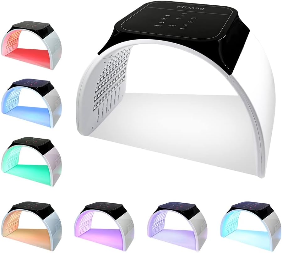 Led-gezichtsmasker, licht, 7-in-1 kleur, SPA, gezichtsbehandeling, ledlicht, gezichtsbehandeling, lichaam, schoonheid, machine voor huidverzorging thuis