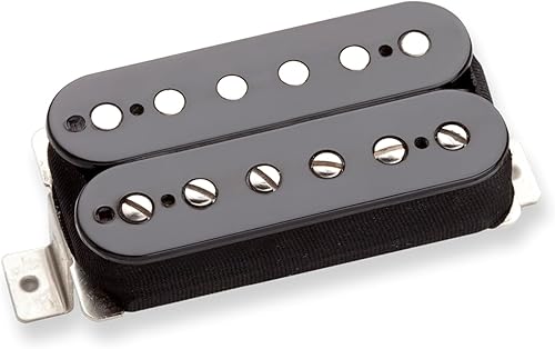 Miniatura 9 de Seymour Duncan Alnico II Pro Humbucker APH-1B Puente Inversa Zebra Negro -,Cubierta de níquel 4c Blindado,Blanco,Negro/Blanco,cubierta