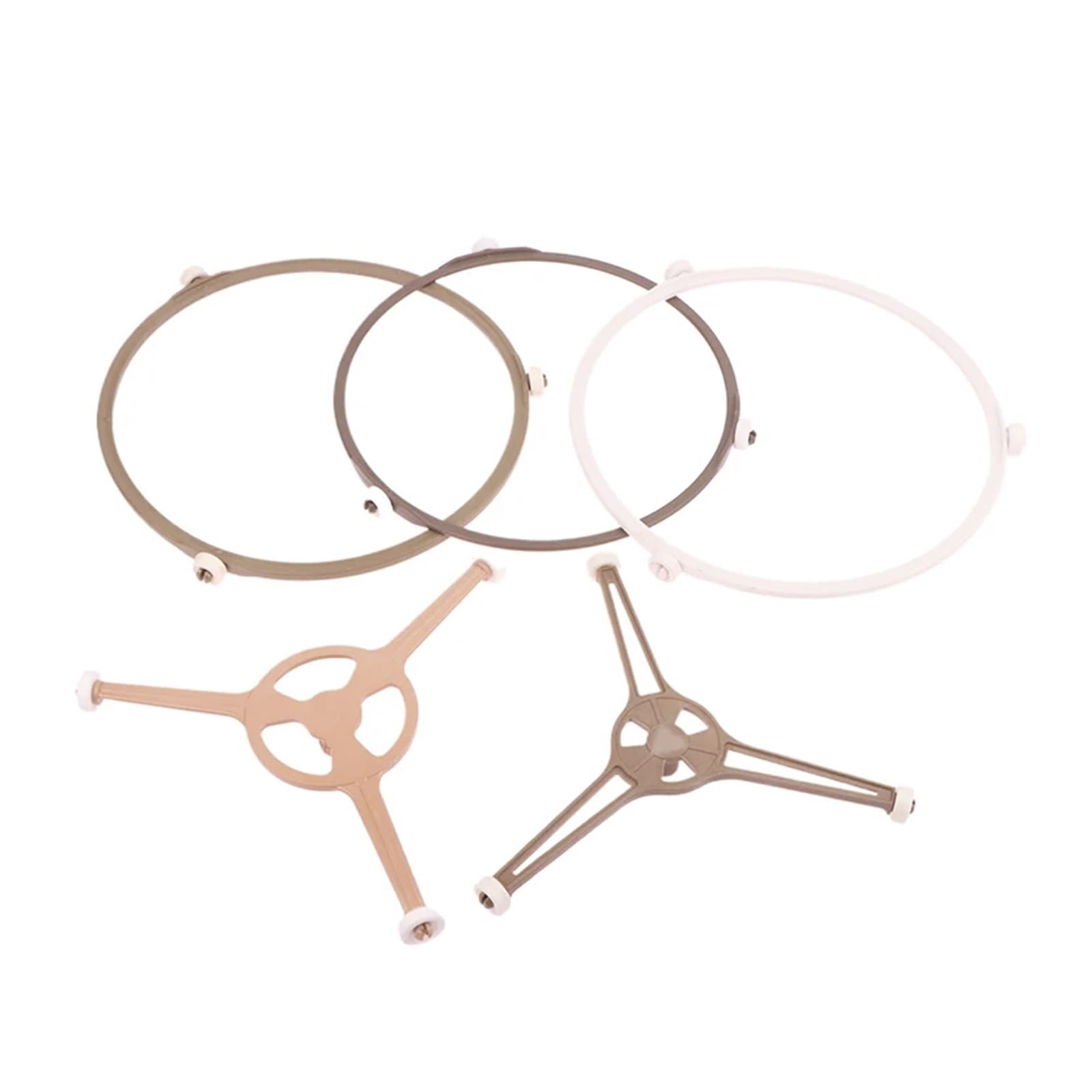 Soporte giratorio para horno microondas – Soporte de anillo giratorio circular, soporte de placa base de bandeja de vidrio (A3)