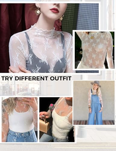 Image of Buauty Sheer Tops for Women,Mesh Fishnet Tops Plus Size,Stylish and Sensational Mesh Blouses for Fashion-Forward Ladies