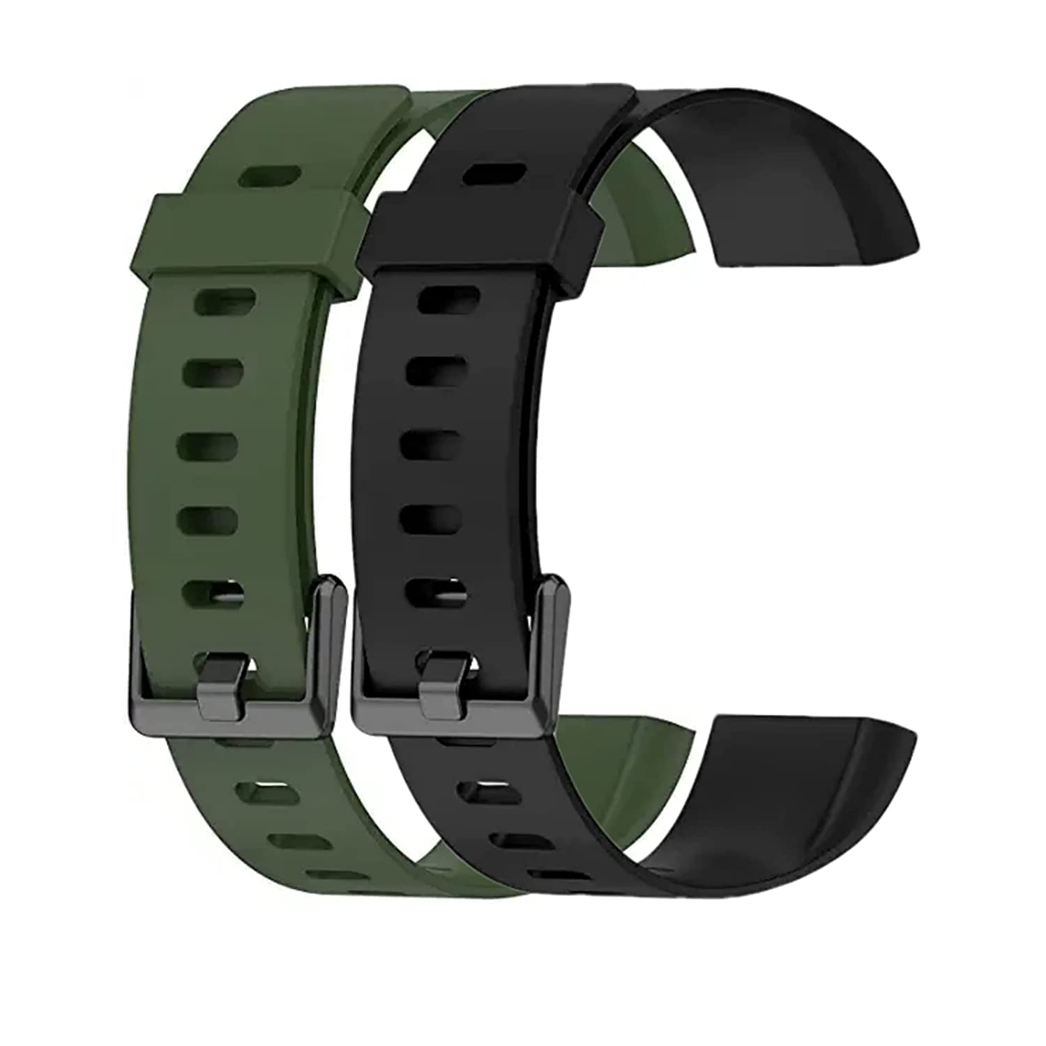 Wei International Silicone Band Strap Belt For Realme Smart Band Rma183 (Tracker Not Included) (Black & Green), 50 mm (B0BRB2FSRV) Amazon Price History, Amazon Price Tracker