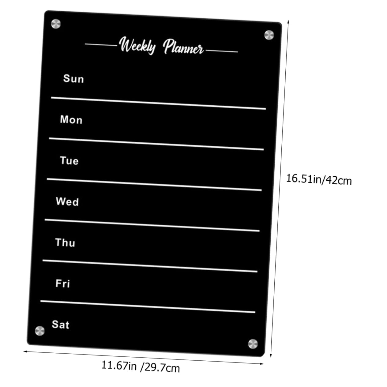 Magnetische Planungstafel A3 Acryl Magnetisch Abwischbar Wiederverwendbar Whiteboard Mit 6 Markern Küchenkalender Kühlschrank Notizboard Büroplaner