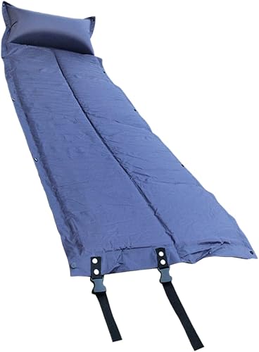 Kisangel Colchón inflable de aire para acampar, 70.9x21.7 in, portátil, almohadilla para dormir, relleno de aire
