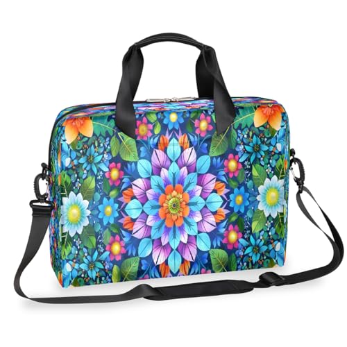 Bolso Mandala Flores de 16 Pulgadas para Laptop Impermeable miniatura 1