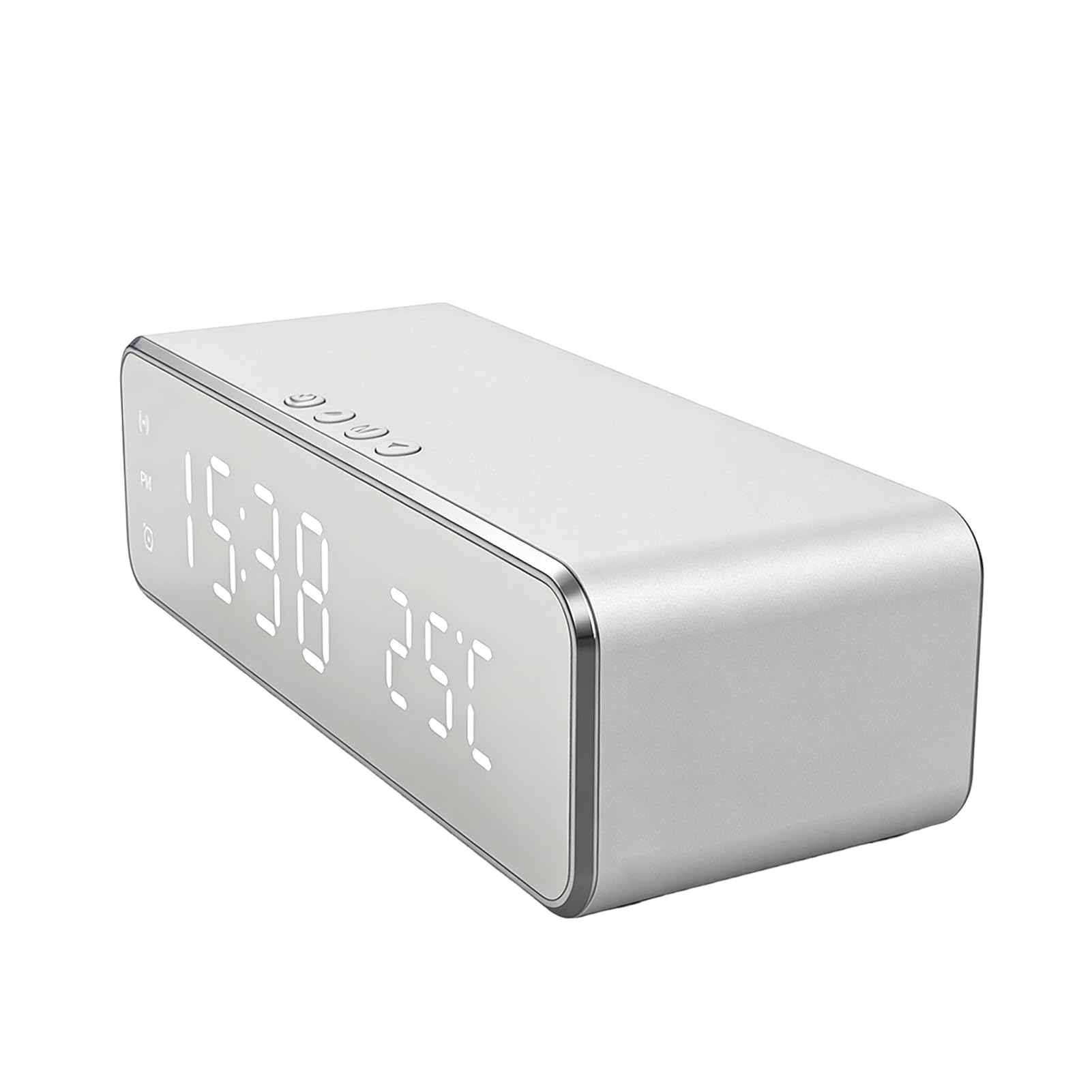 Orologio con stazione di ricarica LED retroilluminato supporto cellulare