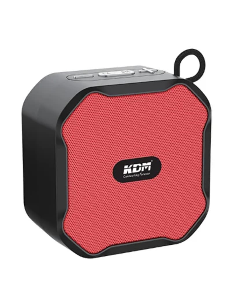 KDM 99 BassCube Portable Speaker, 5W Bluetooth 5.4, 6H Playtime, TWS Stereo, FM Radio, Hanging Strap, TF/USB/AUX, Type-C Charging,Red-picture-10