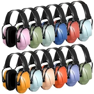 Amylove 12 Pcs Kids Ear Protection Noise Cancelling Headphones Ear Muffs Bulk 30db Sensory Headphones