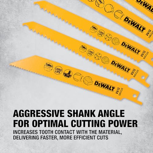 Dewalt Mixed Bi-Metal Reciprocating Blade Set And Storage Case (12 Pcs.), DT2445-QZ - 7